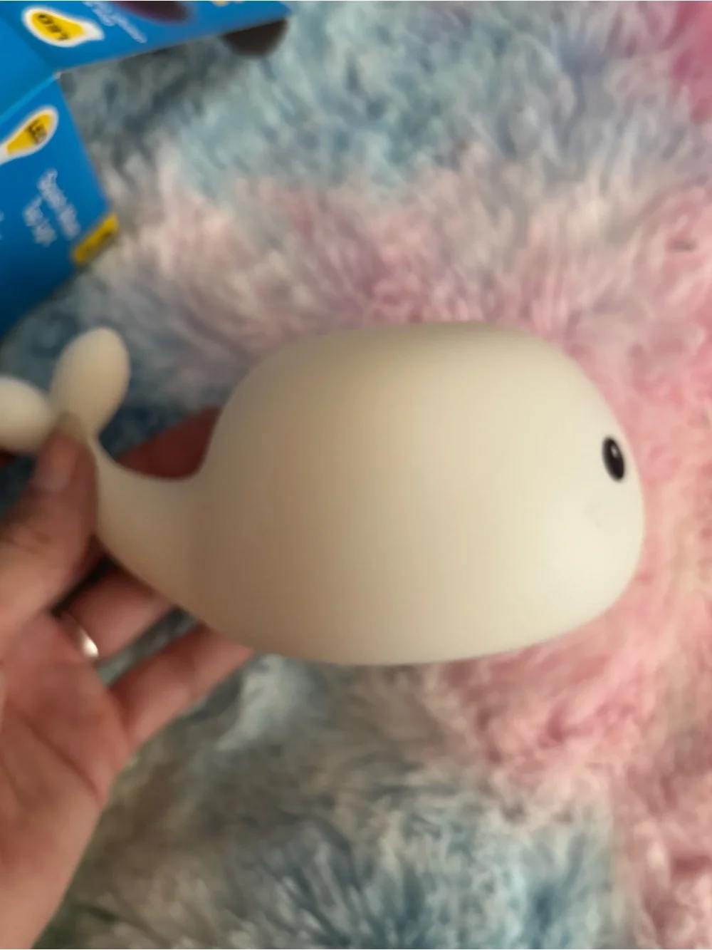 NWT Squish Whale Tap Light - Color Changing LED Whale Night Light